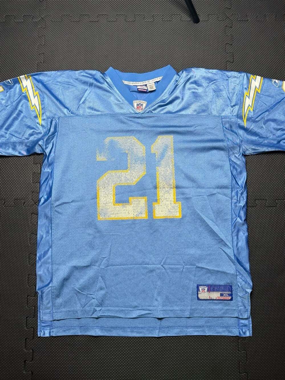 San Diego Chargers Ladainian Tomlinson #21 Reebok NFL Jersey Powder Blue Size XL